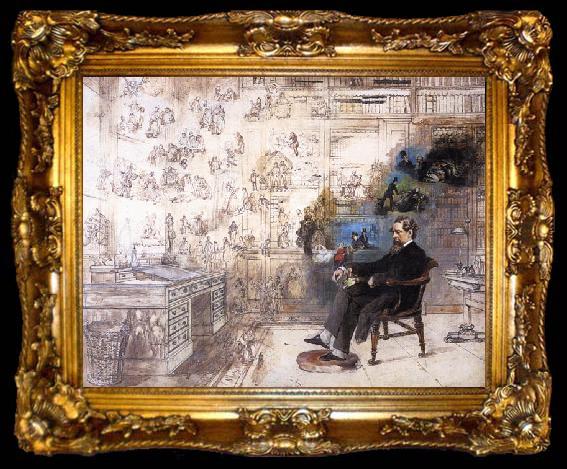 framed  Robert William Buss Dickens